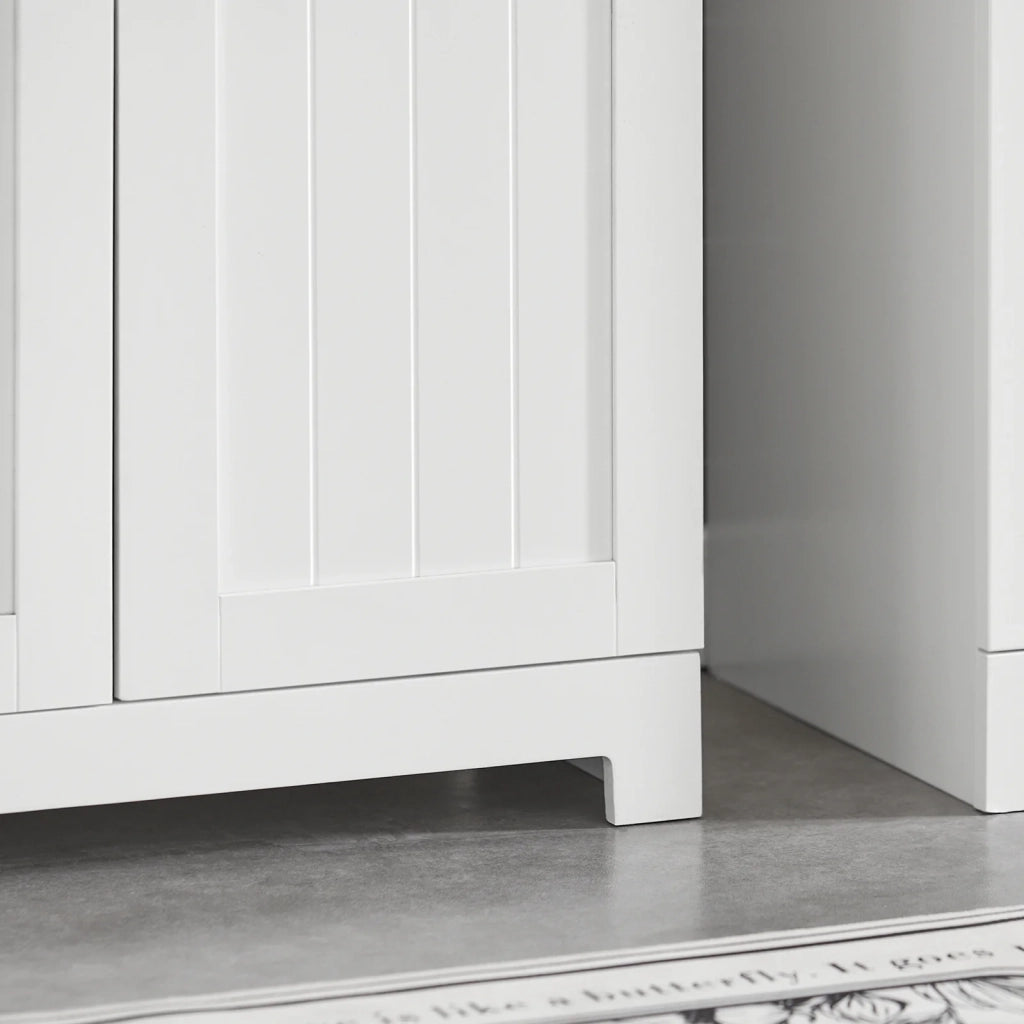 Mobile sottolavabo per Bagno con 2 Ante mobili bagno L60*P30*A60 cm Bianco BZR18-W