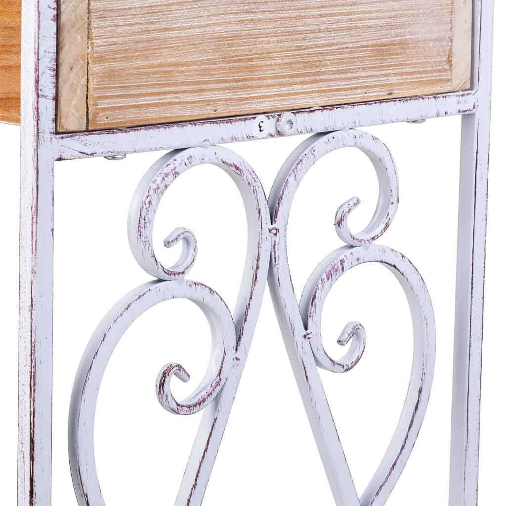 Carrello espositivo marrone, 62x35x86h cm