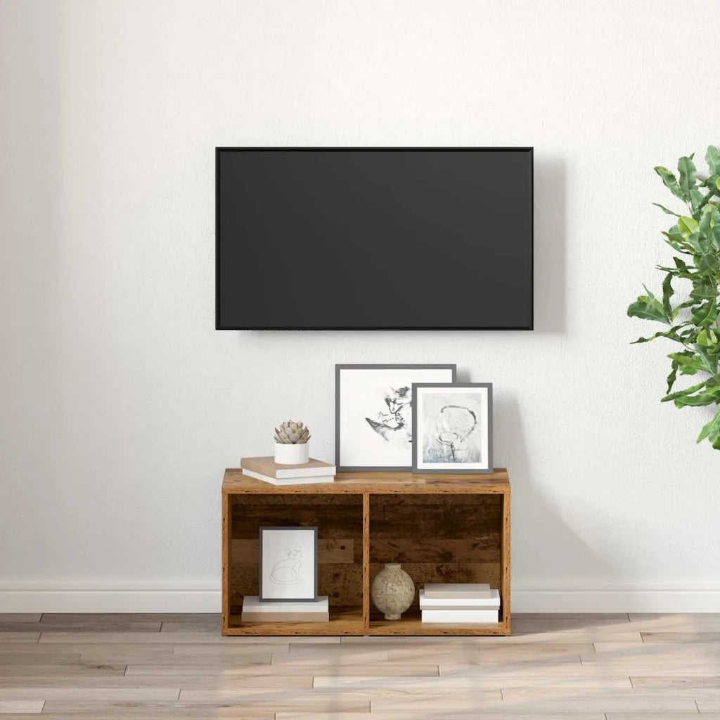 vidaXL Mobile TV Legno antico Legno multistrato