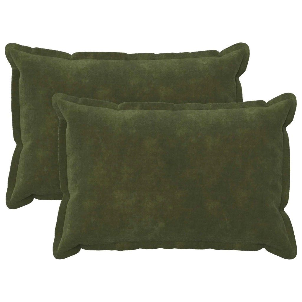 Federa 2 pcs HOUTEN Verde 30 x 50 cm Fleece in microfibra 916193