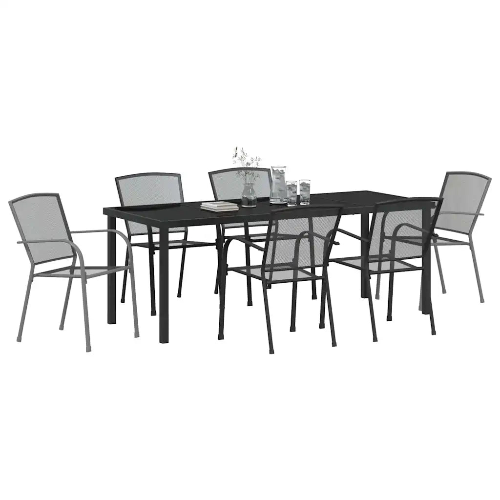 Set da Pranzo per Giardino 7 pcs Antracite 3379287