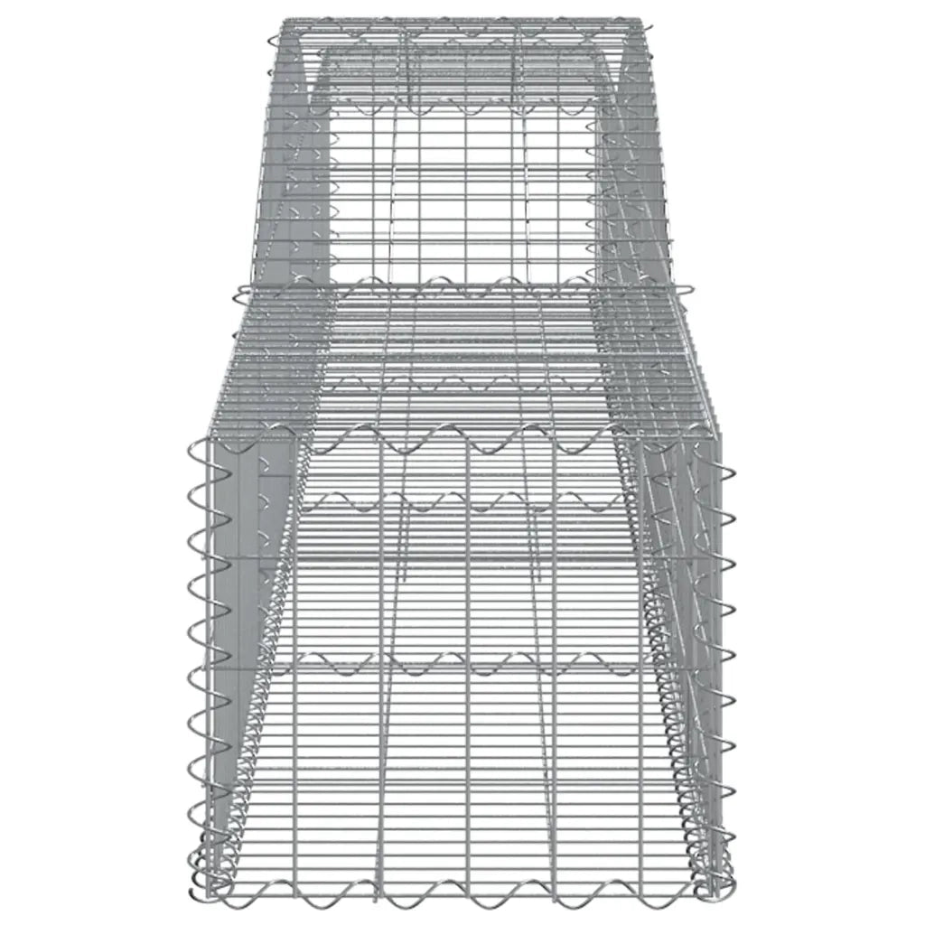 Cesto Gabbione ad Arco 400x50x40/60 cm Ferro Zincato 153532