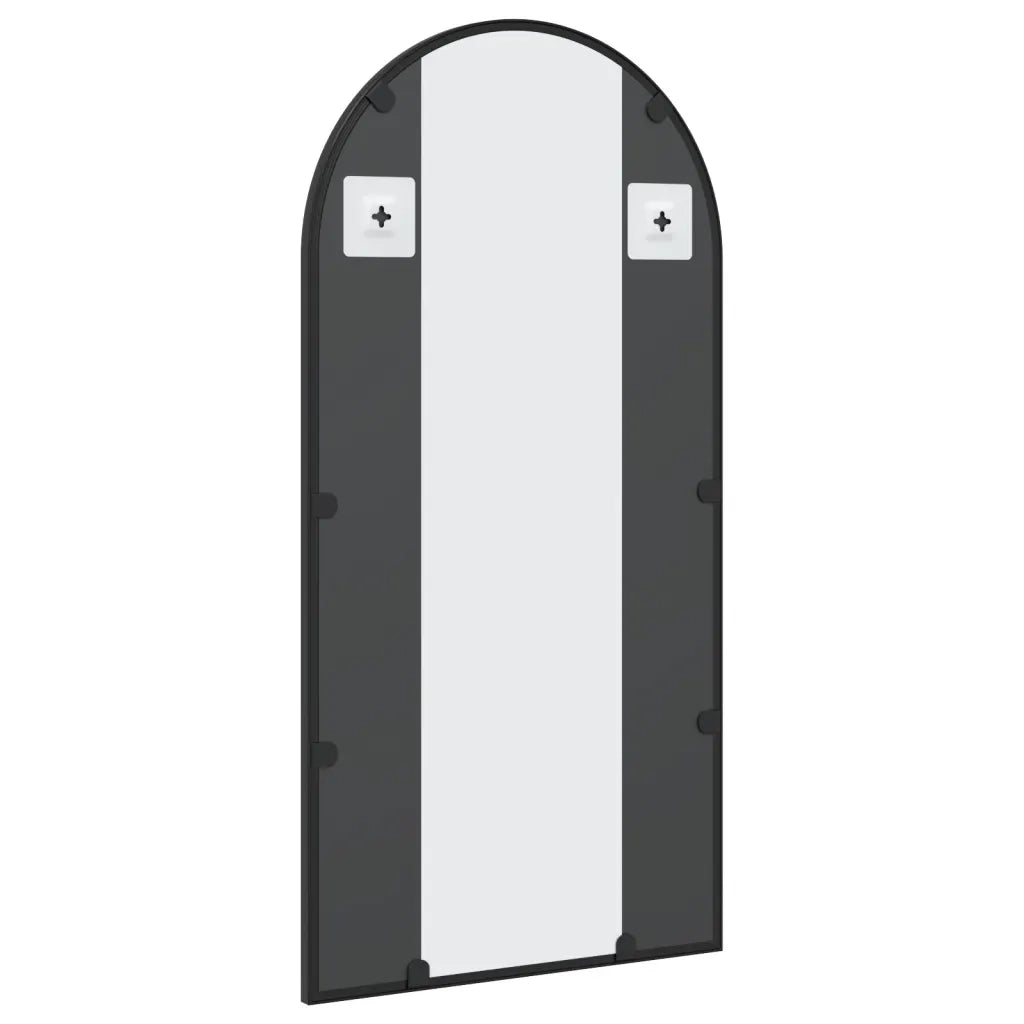 Specchio da Parete Nero 40x80 cm Arco in Ferro 358625