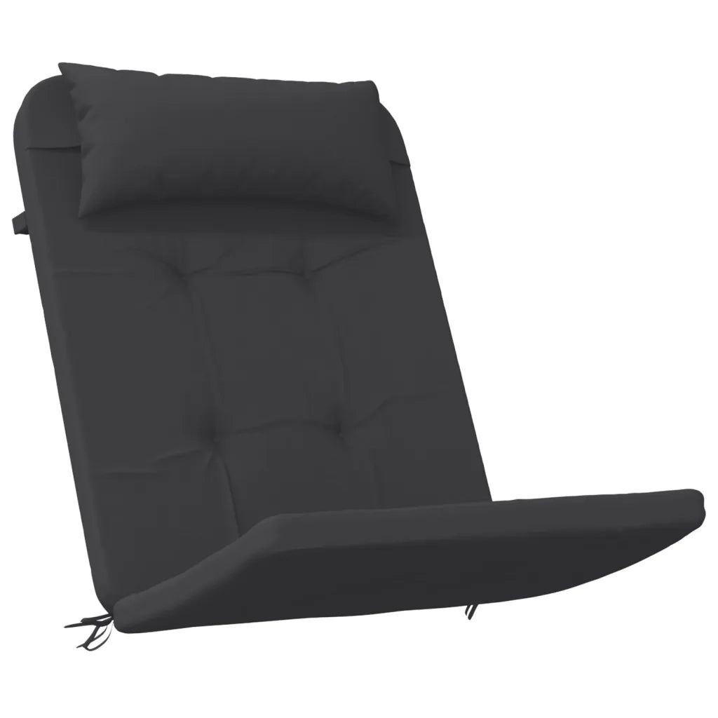 Cuscini per Sedia Adirondack 2 pz Neri in Tessuto Oxfordcod mxl 118276