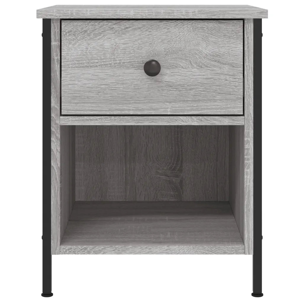 Comodini 2 pz Grigio Sonoma 40x42x50 cm in Legno Multistrato 825940