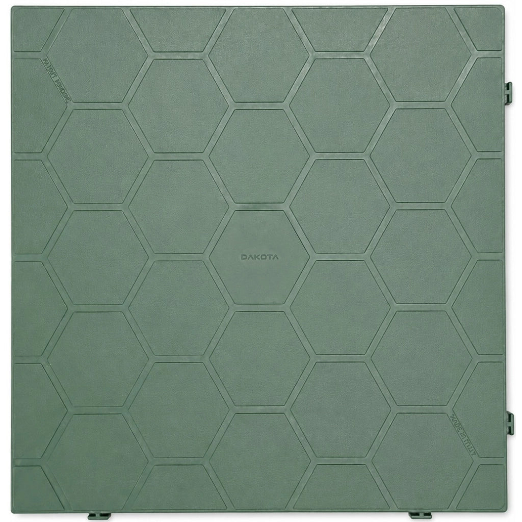 PIASTRELLA 40X40XH5CM VERDE CHIUSA