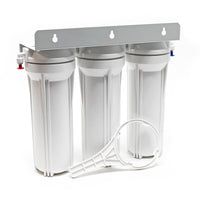 Naturewater Filtro dell'acqua a 3 livelli NW-PR303, con cartucce filtranti da 254 mm, con rubinetto