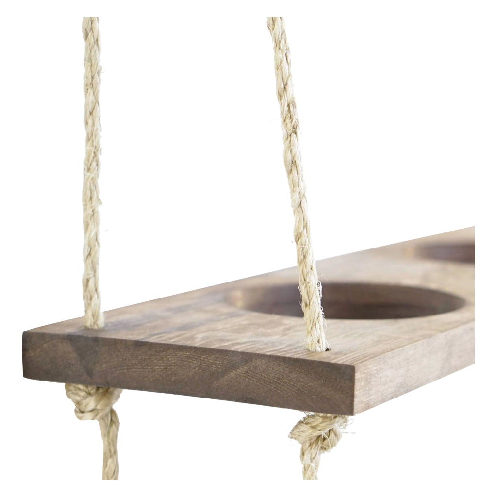 Orsago, Mensola 3 Ripiani, 60x1x13h cm Marrone Fatto a Mano, in Legno di Abete