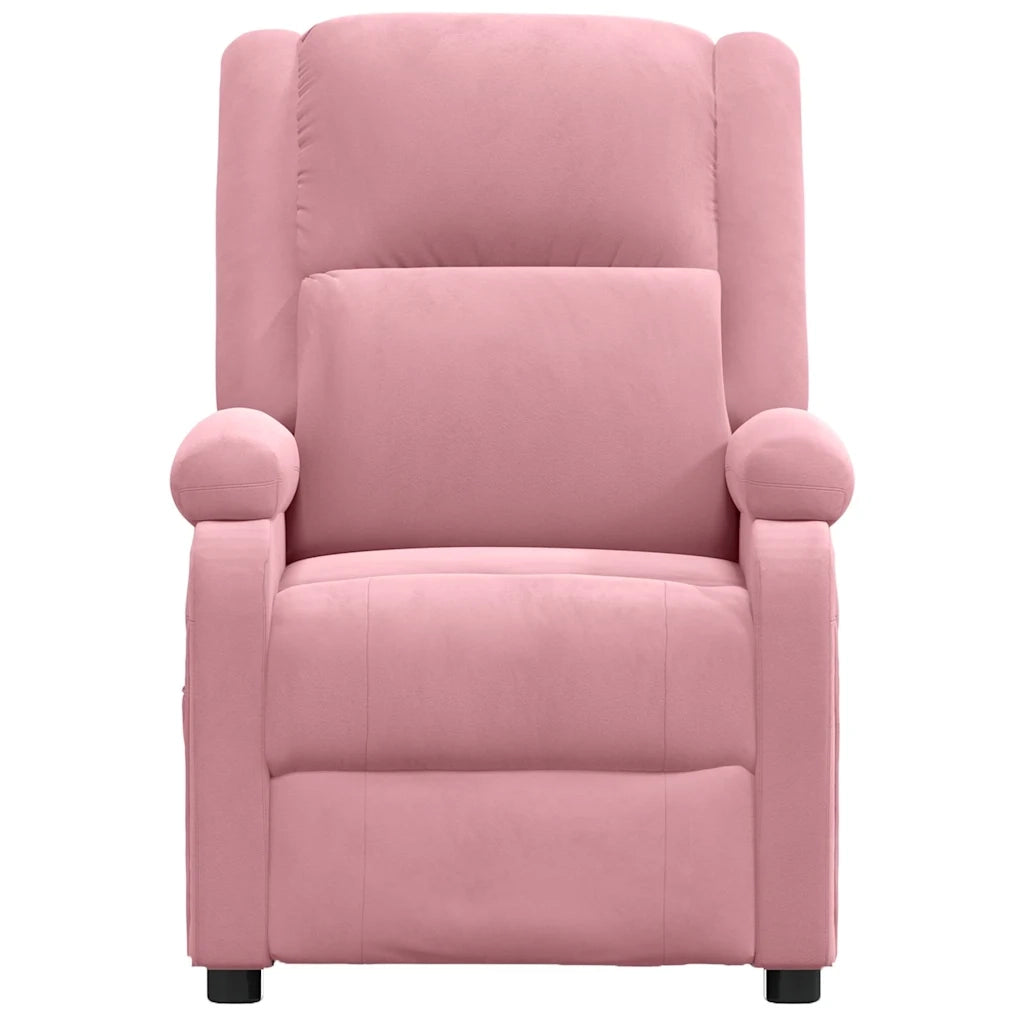 Divano Sedia-Poltrona Massaggiante Rosa in Velluto