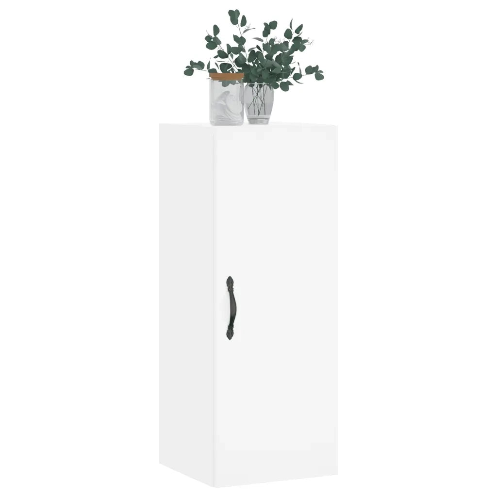 Armadietto a Muro | Mobile a Parete Bianco 34,5x34x90 cm in Legno Multistrato