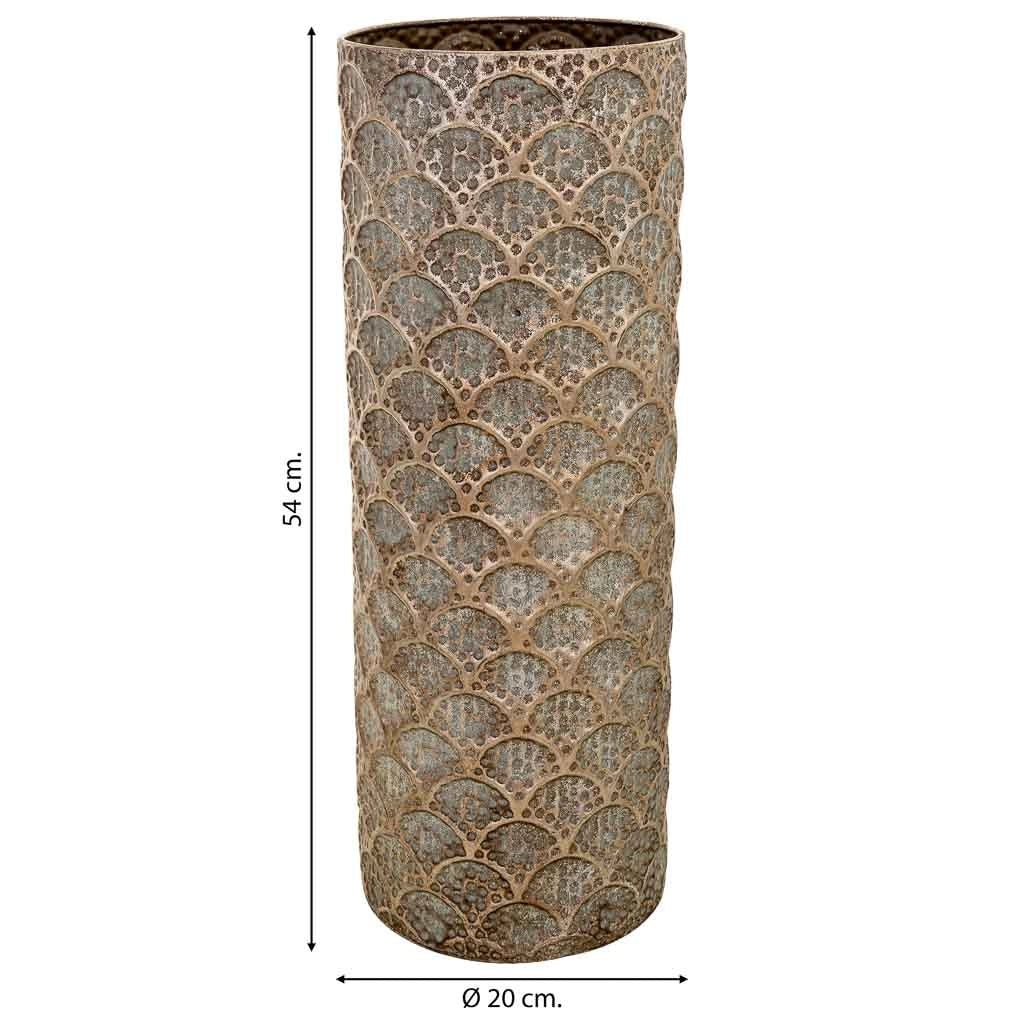 Portaombrelli metallo marrone 20x20x54h cm
