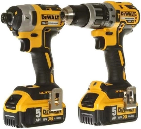 DEWALT DCK266P2T-GB XR - Kit di trapano combinato e avvitatore a percussione senza spazzole in scatola TSTAK, 1 W, 18 V, giallo/nero