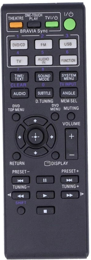 Comando a distanza - Portatile - Progettazione resistente - Formato compatto - Adatto per Sony - Per HBD-DZ330/DAV-DZ730