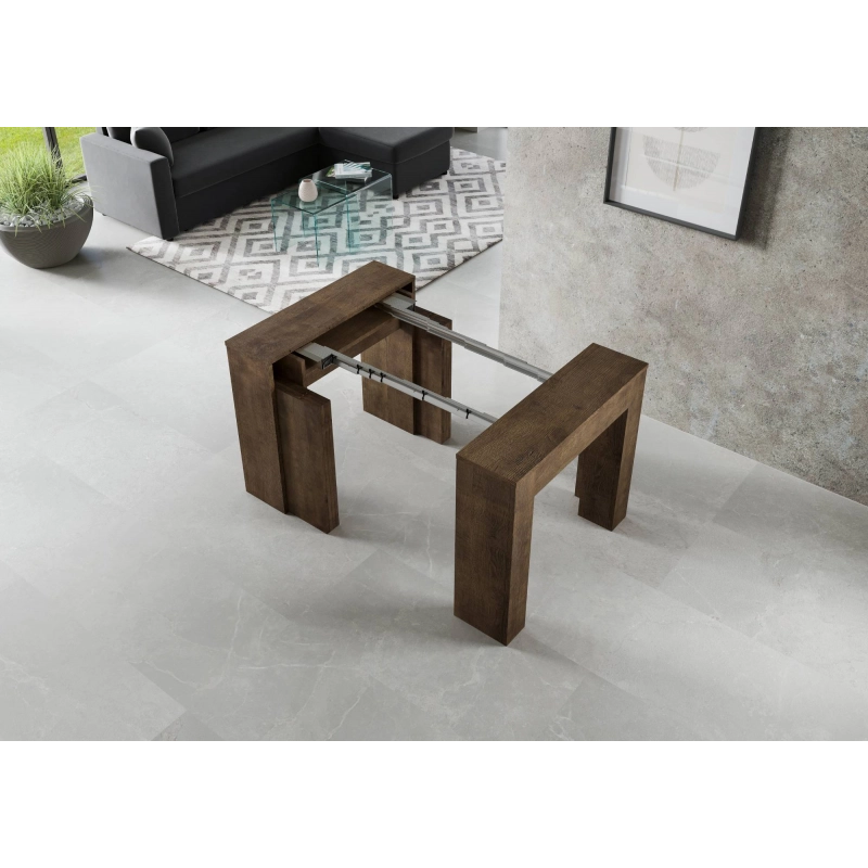 Consolle allungabile 90x49/307 cm Extra - Noce