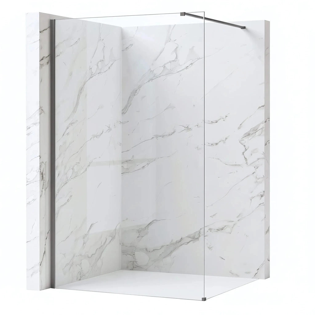 Parete Doccia Rea Flexi Transparent / Titan 140
