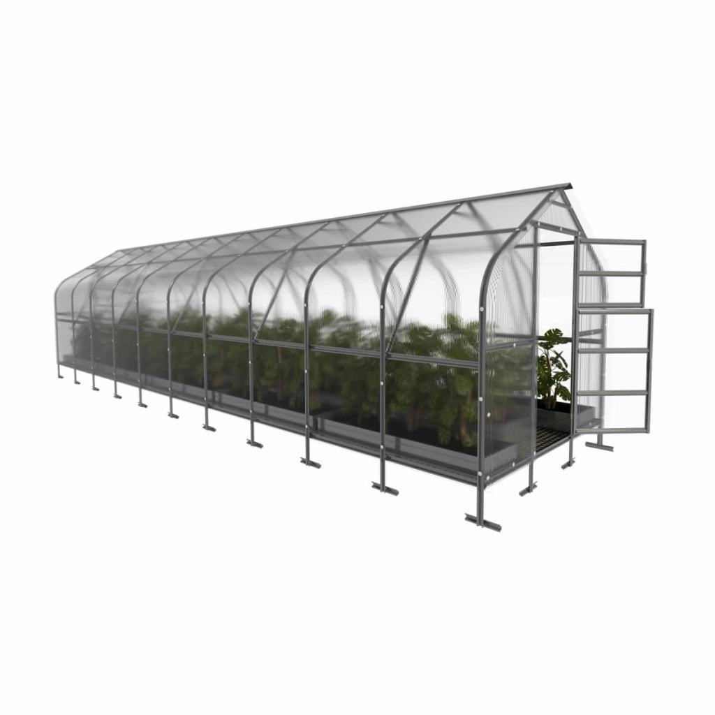 Serra da giardino KLASIKA*DROP 25m2, 2,5m x 10m, 6 mm con rivestimento in policarbonato