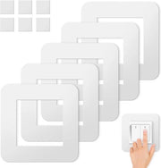 Set di 5 Interruttori di Luce Surround - Bianco - Inclusi 30 pezzi di Adesivo Acrilico - 86 cm - Per Interruttori di Luce Singoli - Etichette - Coperture di Protezione