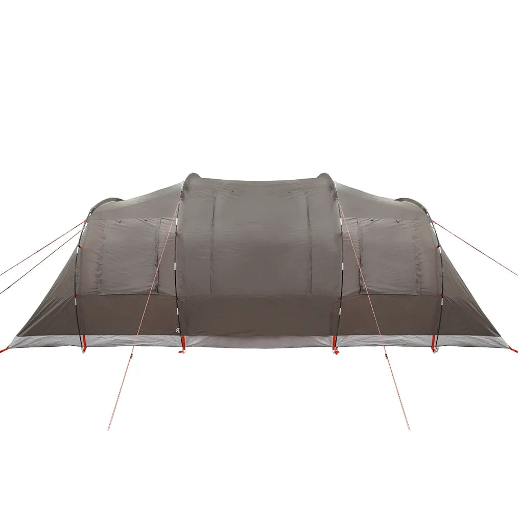 Tenda da Campeggio a Tunnel per 4 Persone Marrone Impermeabile 4009414