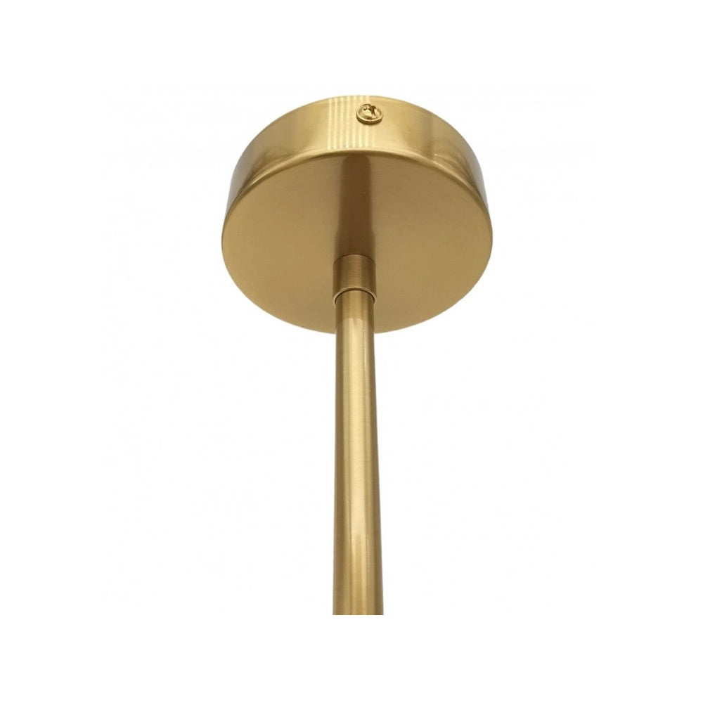 Trade Shop - Lampadario A Sospensione Oro Con 4 Sfere Bolle Bianche In Vetro Attacco G9 33917 -
