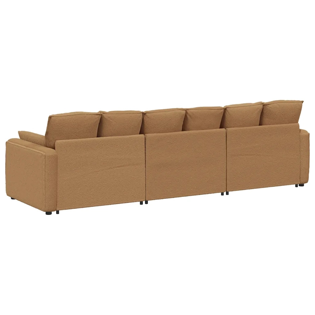 Divano Modulare con Cuscini Beige