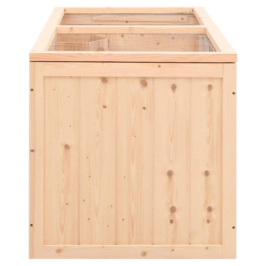 Gabbia per criceti 104x52x54 cm in legno massello di abete 172380