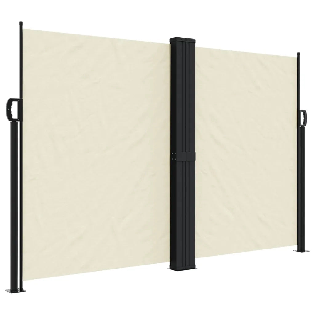Tenda da Sole Laterale Retrattile-Tenda parasole per balcone per giardino Crema 160x1000 cm 124002