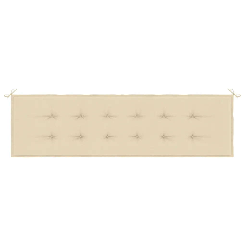 Cuscino per Panca Beige 180x50x3 cm in Tessuto Oxford