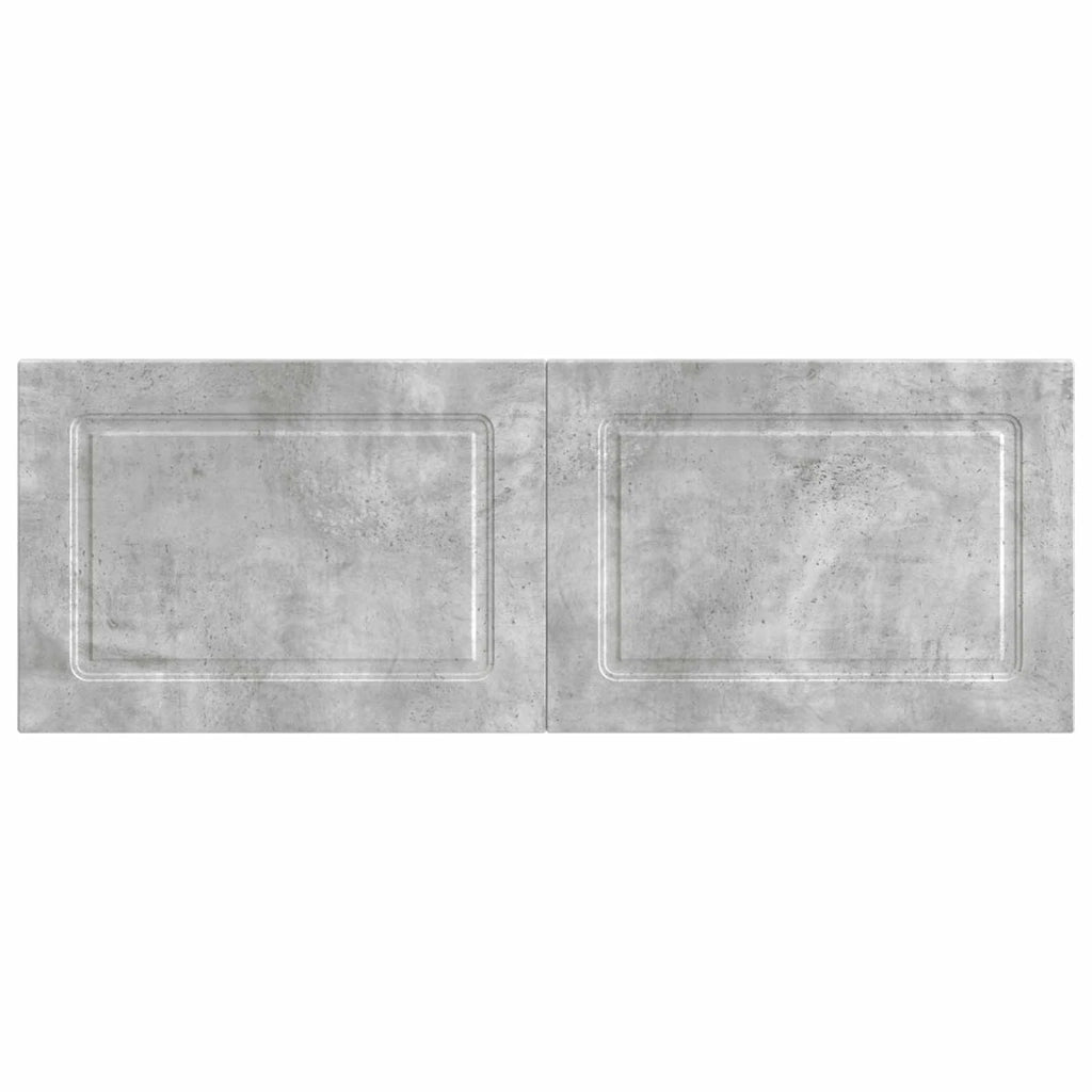 Testiera da Muro UTRECHT Grigio Cemento Legno ingegnerizzato 897838