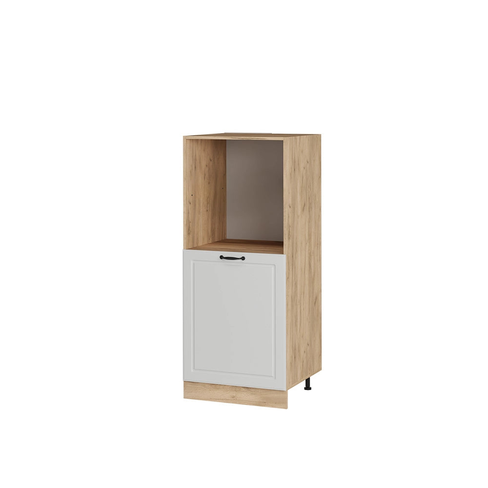 Mobile per forno da incasso R-Line Bianco rustico/Rovere dorato 60 cm Vicco