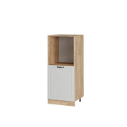 Mobile per forno da incasso R-Line Bianco rustico/Rovere dorato 60 cm Vicco
