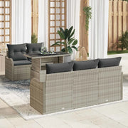 Set Divano da Giardino con cuscino 6 pcs Grigio chiaro 3357115