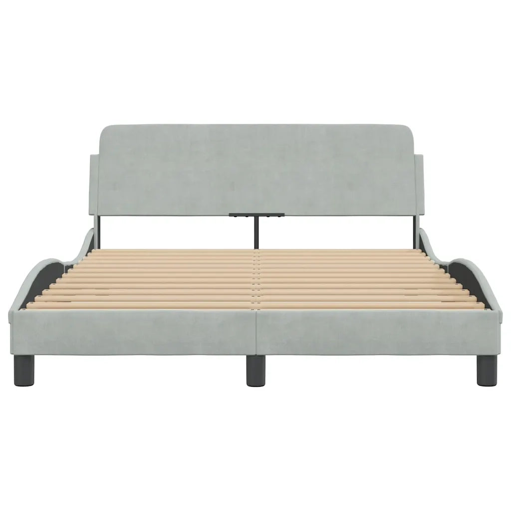Giroletto Dover Grigio Chiaro 120x200 cm Velluto 373152