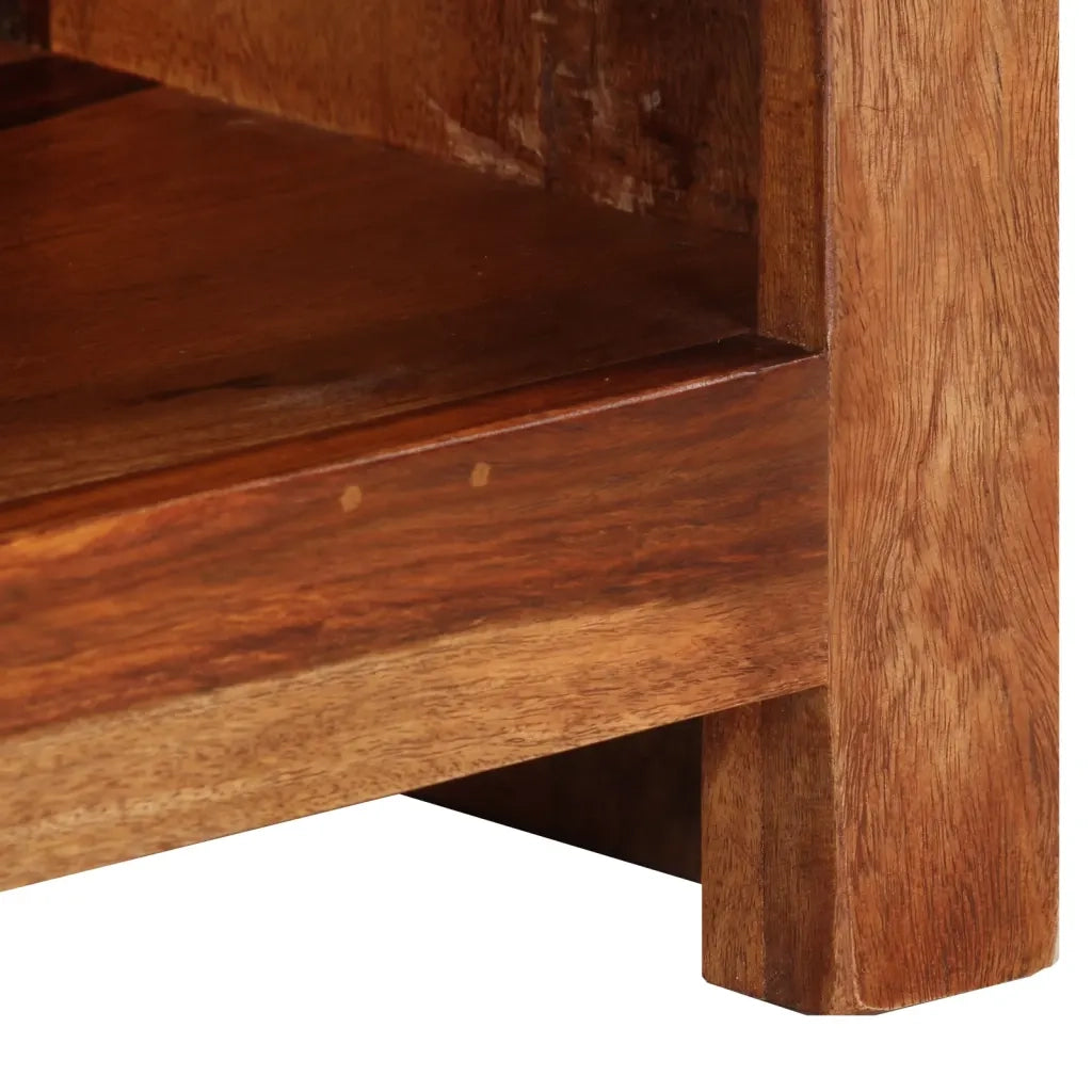 Comodino 40x30x50 cm in Legno Massello di Sheesham cod mxl 30691