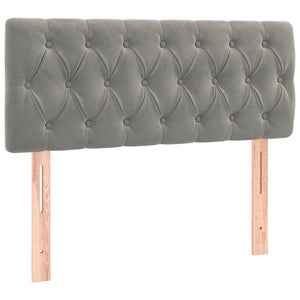 Testiera a LED Grigio Chiaro 90x7x78/88 cm in Velluto 3121984