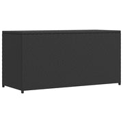 Baule da Giardino Nero 120x50x60 cm in Polyrattan   cod mxl 76747