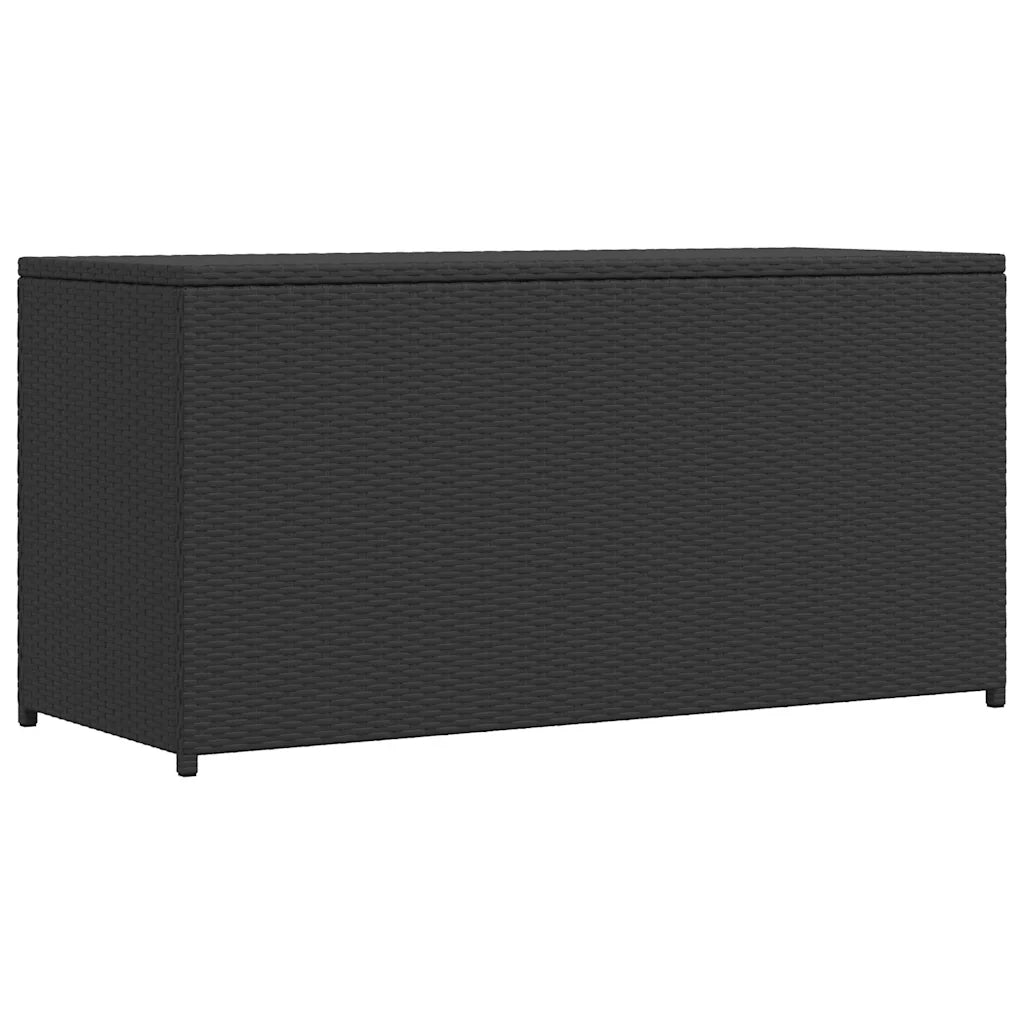 Baule da Giardino Nero 120x50x60 cm in Polyrattan   cod mxl 76747