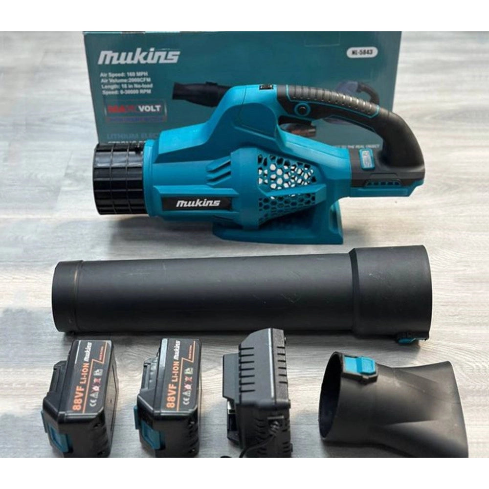 Trade Shop - Soffiatore Da Giardino Senza Fili A Batteria Nl-5843 Per Rimozione Foglie Neve Detriti -