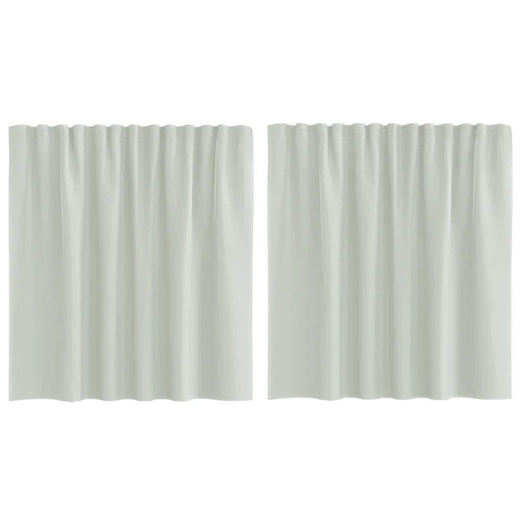vidaXL Tende in Voile con Tasche per Aste 2 pz Grigio Chiaro