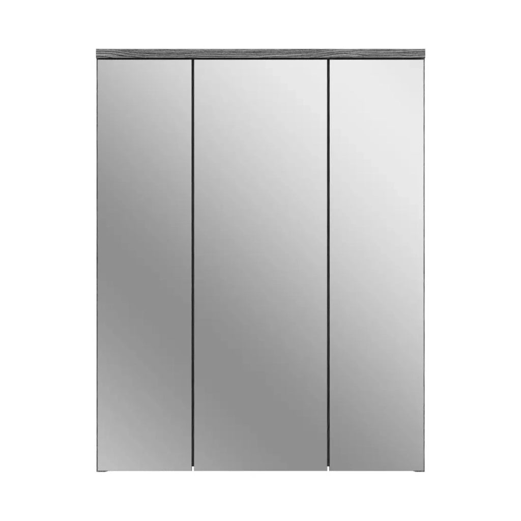 Set di mobili da bagno WILLIAM - Grigio scuro e bianco - 64x191x34 cm