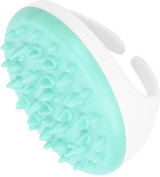 Massaggiatore per cellulite, spazzola per cellulite, massaggiatore a forma di meridiana in silicone morbido, spazzola esfoliante per doccia per capelli e pelle del capo per braccia, vita e gambe (verde)