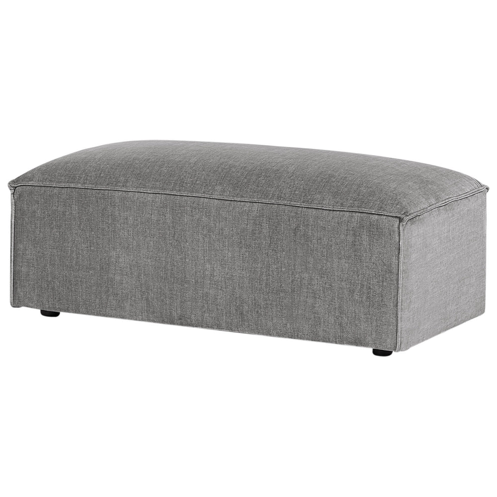 Poggiapiedi in velluto grigio Pouf poggiapiedi Stile minimalista