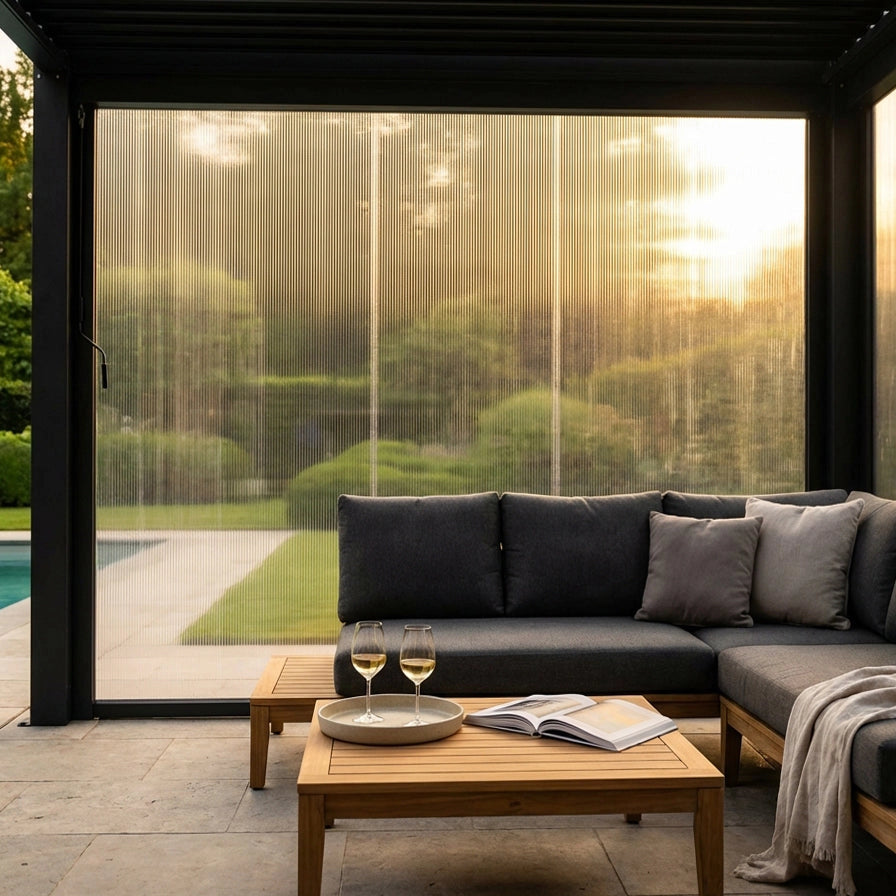 Laterale per pergola biocliamatica in PVC - TONY