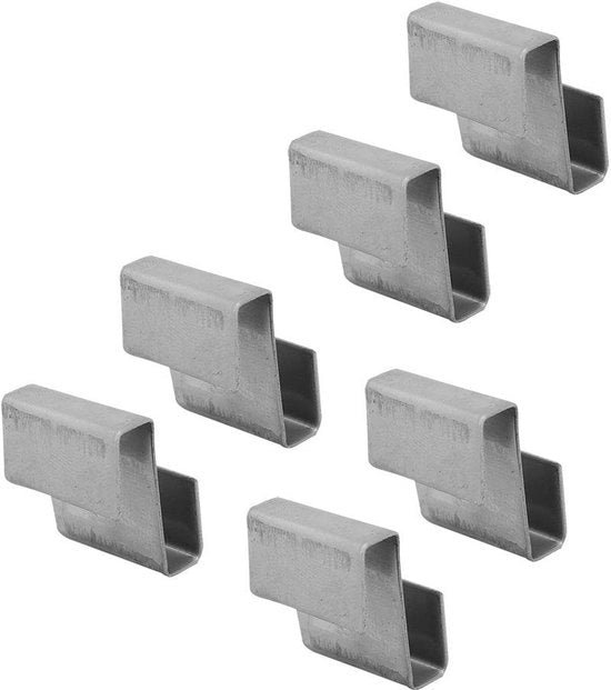 Viti di fissaggio in acciaio inossidabile - clip per vetro - clip per cassetti - 50 pezzi - forma S - materiale duraturo - clip per vetro