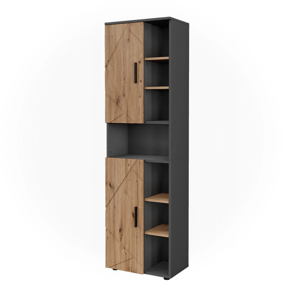 Vicco Mobile alto Antracite/Artisan 50 x 172 cm con 2 porte
