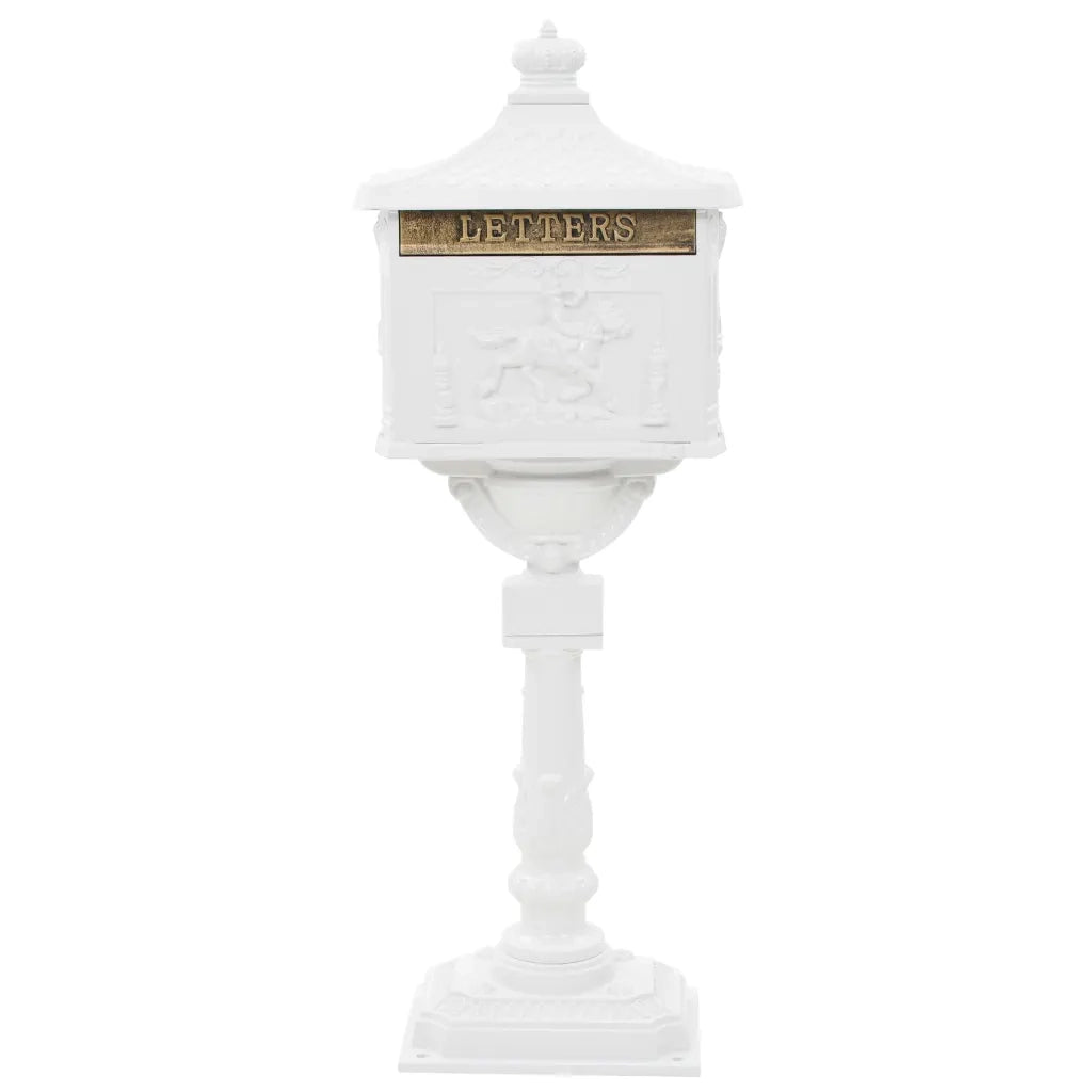 Cassetta della Posta in Alluminio Inossidabile Vintage Bianca CFW7023595