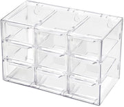 Organizzatore da Scrivania Transparente - 9 Lotti - Stivalevole - Plastica - 18 x 12 x 10 cm