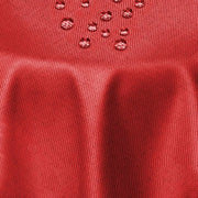 Tavolo con tovaglia lino asciugabile impermeabile a circa 180 cm colore rosso scuro protezione contro macchie facile da pulire con bordo lino tovaglia di lino