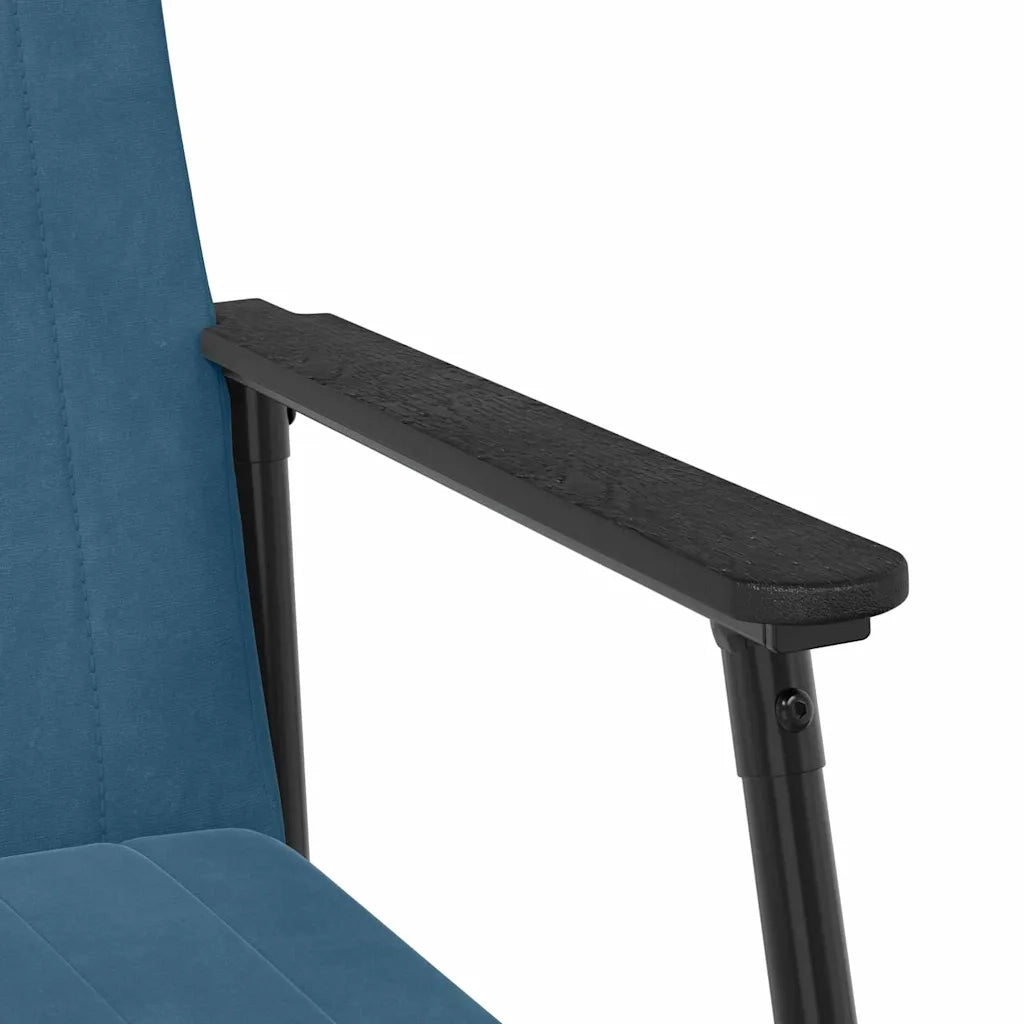 Poltrona-Divano Sedia Blu Velluto 836692