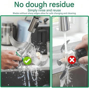 Kneedmessen per perfezionamento per Thermomix TM5 e TM6, realizzati in acciaio inox, per un facile smacchiamento e pulizia dopo l'utilizzo.