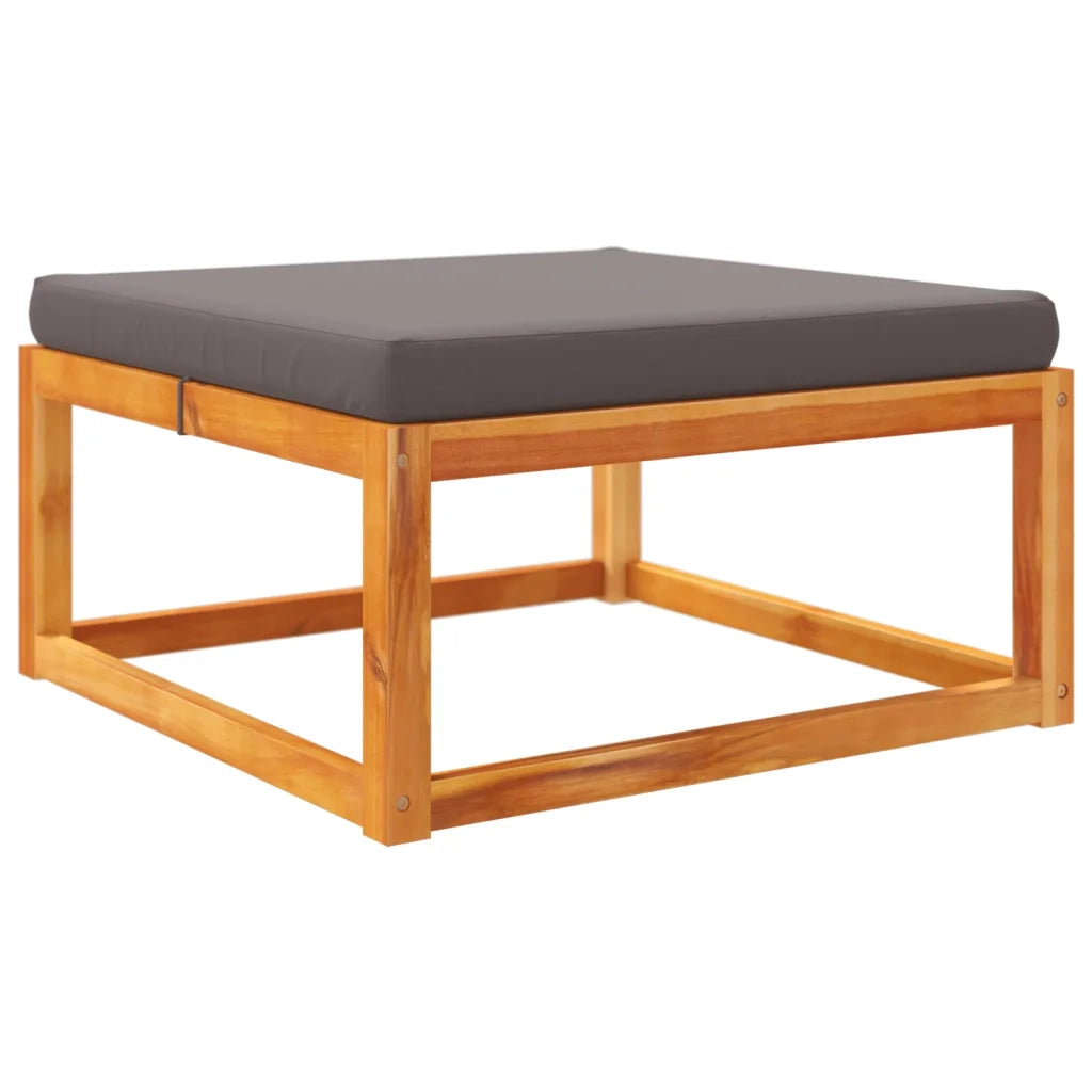 Set di divani da giardino 3 pezzi con cuscini in legno di acacia e rattan
